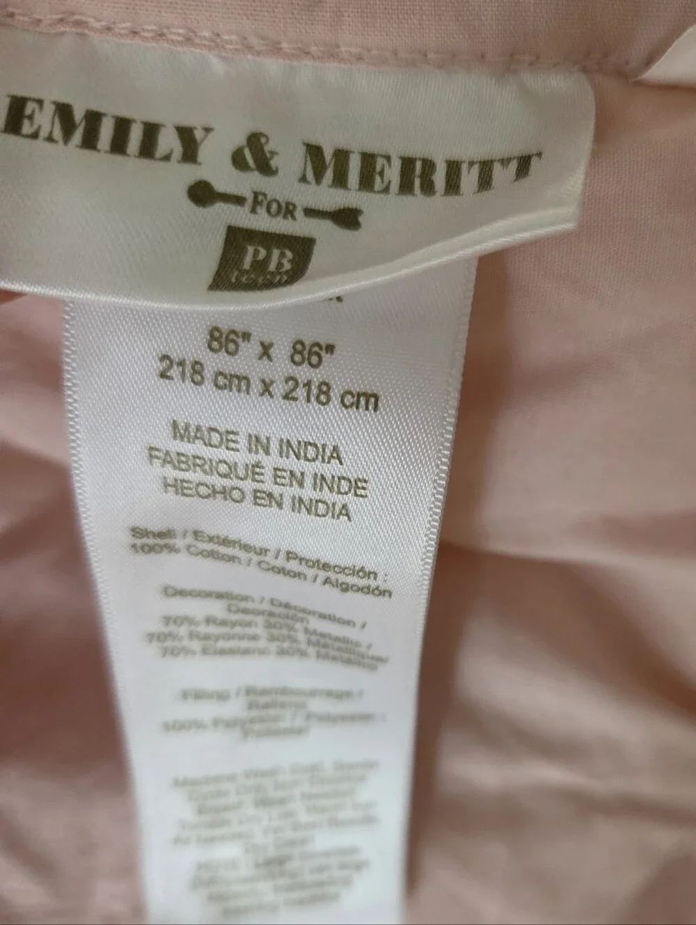 Pottery Barn Emily & Meritt Floral Duvet, Striped Shams + Gold Dot Quilt & Shams